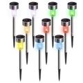 Colorful Solar Lights Outdoor 10Pack solar pathway lights outdoor Waterproof LED Landscape garden lights Solar Powered Outdoor Lights Solar Garden Lights for Pathway Walkway Patio Yard