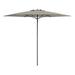 Atlin Designs 88 H Modern Fabric UV Resistant Patio Umbrella in Sand Gray