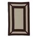 Colonial Mills 5 x 8 Brown and White Geometric Handcrafted Rectangular Outdoor Area Throw Rug