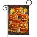 Breeze Decor G162089-BO Pumpkin Patch Garden Flag Fall Halloween 13 x 18.5 in. Double-Sided Decorative Vertical Flags for House Decoration Banner Yard Gift