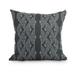 Simply Daisy 16 x 16 Dotted DÃ©cor Black Stripe Print Decorative Outdoor Throw Pillow