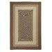 Colonial Mills 2 x 4 Chocolate Brown Braided Reversible Rectangular Area Throw Rug