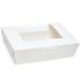 100ea - 10-1/2 X 6-1/2 X 3-1/2 White Corner Window Bkry Box by Paper Mart