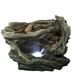 Northlight 31 LED Woodland Grotto with Stones Outdoor Garden Water Fountain