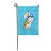 LADDKE Flying Jetpack Rocket Rabbit Launching in Sky Flat and Bright Garden Flag Decorative Flag House Banner 28x40 inch