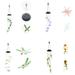 Retro Solar Powered Wind Chimes Color Changing Led Light Outdoor Garden Decor (Humming Bird)