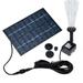 1.8W Solar Water Fountain Pump Set for Bird Bath Pond and Water Circulatio Submersible Outdoor Fountain Pump with 4 Sprinkler (9.8FT Cord)