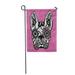 LADDKE Day French Bulldog Sugar Skull Frenchie Cute Dog Dead Garden Flag Decorative Flag House Banner 12x18 inch