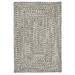 Colonial Mills 7 Gray and Brown Square Handmade Braided Area Throw Rug