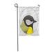 KDAGR Bright Chickadee Clip Little Yellow and Black Winter Bird Garden Flag Decorative Flag House Banner 12x18 inch