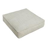 Outdoor Living and Style 25 Granite Gray Sunbrella Indoor and Outdoor Single Deep Seating Cushion