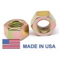 7/8 -14 Fine Thread Grade 9 Finished Hex Nut L9 - USA Alloy Steel Yellow Cad Plated / Wax