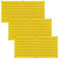 Wall Control Pegboard Value Pack - (3) Pack of Wall Control 16-Inch Tall x 32-Inch Wide Horizontal Yellow Metal Pegboards for Wall Home & Garage Tool Storage Organization (Yellow Pegboard)