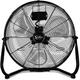 Simple Deluxe 12 3-Speed High Velocity Heavy Duty Metal Industrial Floor Fans Oscillating Quiet for Home Commercial Use Black 1-Pack