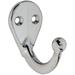 National Hardware V162 Series N274-183 Clothes Hook 35 lb Weight Capacity 1-Hook Zinc Chrome