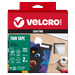 VELCRO Brand - Thin Clear Fasteners | General Purpose/ Low Profile | Perfect for Home Classroom or Office 15ft x 3/4in Roll Clear