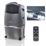 Honeywell 525 CFM Indoor Evaporative Air Cooler (Swamp Cooler) with Remote Control in Gray