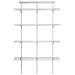 Closetmaid Multi-Purpose Four-Shelf Wire Organizing Kit White 150 pound capacity