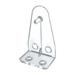 Hold Down Bracket for 1 inch Mini Blinds or Cellular Shades Clear Plastic with Intergrated Pin (Screws Not Included) 10 Pieces Per Pack