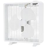 PowerZone F-1022 Box Fan 120 VAC 10 in Dia Blade 3-Blade 3-Speed White