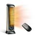 Lasko 22.5 1500W Oscillating Ceramic Tower Space Heater with Remote 751320 Black New