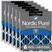 Nordic Pure 16x20x4 (3 5/8) Pleated Air Filters MERV 7 Plus Carbon 6 Pack