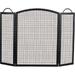 Dagan S130 3 Fold Center Arched Screen Black