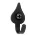 Acorn Manufacturing Am2p 1-1/2 Colonial Small Heart Hook - Black