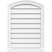 30 W x 40 H Arch Top Surface Mount PVC Gable Vent: Functional w/ 2 W x 2 P Brickmould Sill Frame