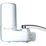 Brita Tap Water Faucet Filtration System with Filter Change Reminder Fits Standard Faucets Only - Basic White