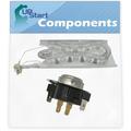 3387747 Dryer Heating Element & 3387134 Cycling Thermostat Replacement for Kenmore / Sears 11069732800 Dryer - Compatible with WP3387747 & WP3387134 Heater Element & Fixed Thermostat Kit