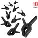 LS Photography |10-Pack| Heavy Duty 4.5 in. Spring Clamps for Home and Photo Studio WMT1085