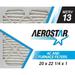 Aerostar 20x22 1/4x1 MERV 13 Air Filter 20 x 22 1/4 x 1 Box of 4