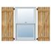 11 1/4 W x 79 H TimberCraft Two 5 3/8 Boards Spaced Board-n-Batten Shutters w/Z-Bar Rough Sawn Western Red Cedar (Per Pair)