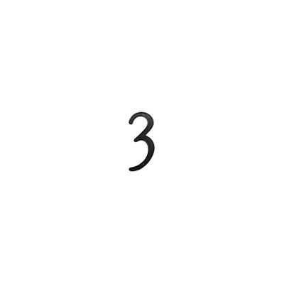 Deltana 4" Zinc Die-Cast Contemporary House Number - #3