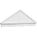 Ekena Millwork 78 W x 26-3/8 H x 2-3/4 P (Pitch 6/12) Peaked Cap Sunburst Architectural Grade PVC Combination Pediment