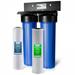 iSpring Whole House Water Filter System w/ 20 x 4.5 Sediment Carbon and Lead Reducing Water Filters 2-Stage Whole House Water Filtration System Model: WGB22B-PB