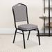 Steel/ Fabric Crown Back Stacking Banquet Chair (Set of 4)