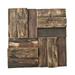 Ekena Millwork 11 7/8 W x 11 7/8 H x 3/4 P Boca Boat Wood Mosaic Wall Tile Natural Finish