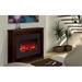 Amantii ZECL-30-3226 30 In. Zero Clearance Fireplace With 32 x 26 In. Black Glass Surround