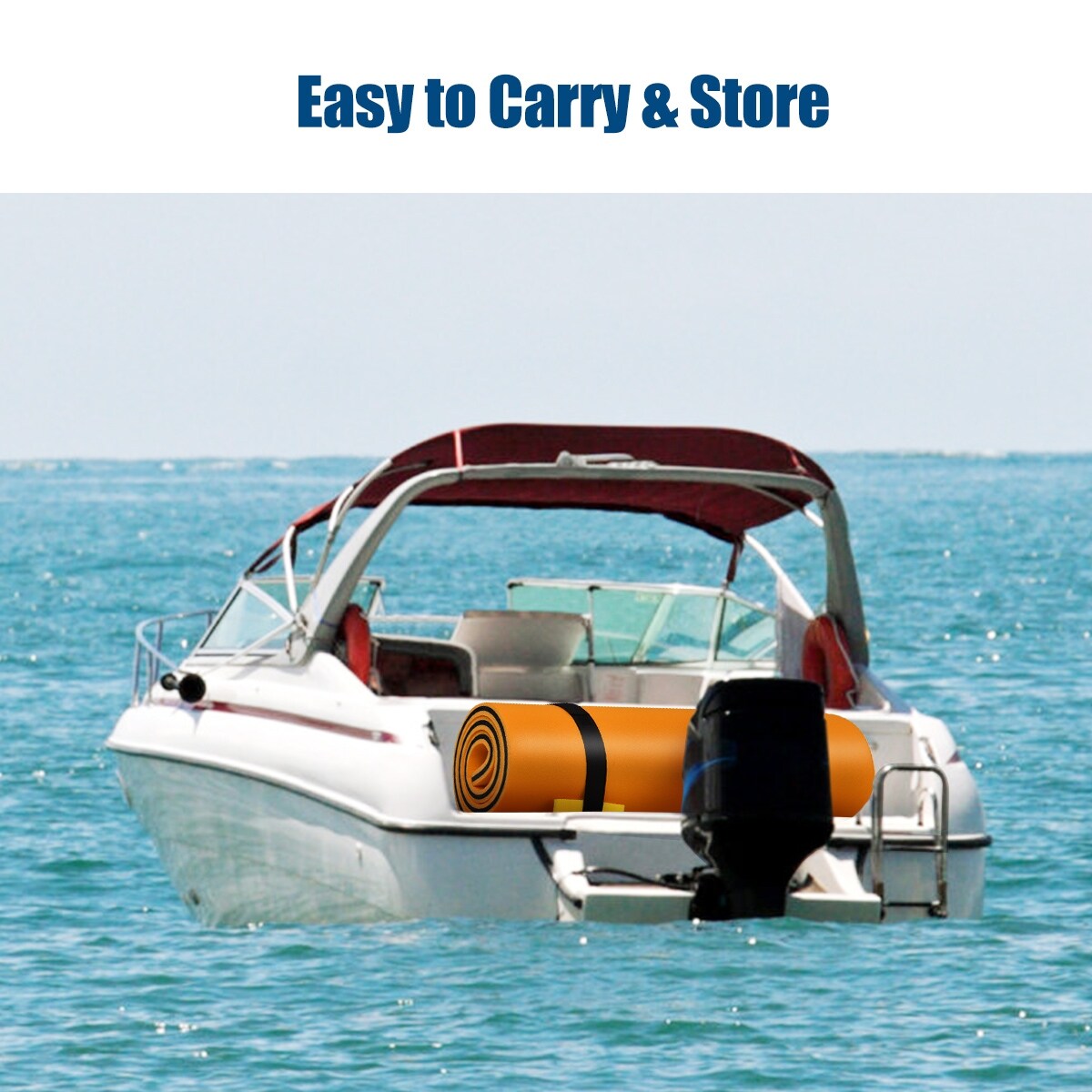 Costway 3-Layer Tear-proof Water Mat Floating Pad Island Water Sports