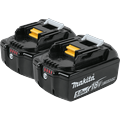 Makita BL1850B-2 18 Volt 5.0 Ah LXT Lithium-Ion Battery 2-Pack