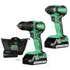 18V Brushless Lithium-Ion Cordless Compact Drill Driver / Impact Driver Combo Kit (1.5 Ah)