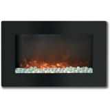 Cambridge Callisto 30 Wall-Mount Electronic Fireplace with Flat Panel and Crystal Rocks