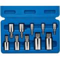 NEIKO 10056A 1/4-Inch 3/8-Inch & 1/2-Inch Drive XZN Triple Square Spline Bit Socket Set 10 Piece Set Cr-V Sockets and S2 Steel Bits Standard 10 Piece