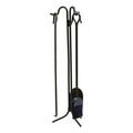 Open Hearth 4890430 Panacea Black Matte Steel Fireplace Tool Set