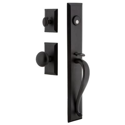 Ageless Iron Keep - Rustic Cast Iron Full Plate Dummy Door Handleset