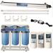 Bluonics 55W UV Ultraviolet Light Well Water Filter Purifier System with Big Blue Size 4.5 x10 Filters Treat Virus and Bacteria