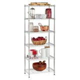 HSS 6-Shelf Wire Shelf Unit 23.2 W x 13.4 D x 59 H Chrome 1500 lb Capacity