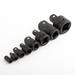 8 Piece 1/4 3/8 1/2 3/4 1 Dr Black Impact Socket Adapter Reducer Tool Set